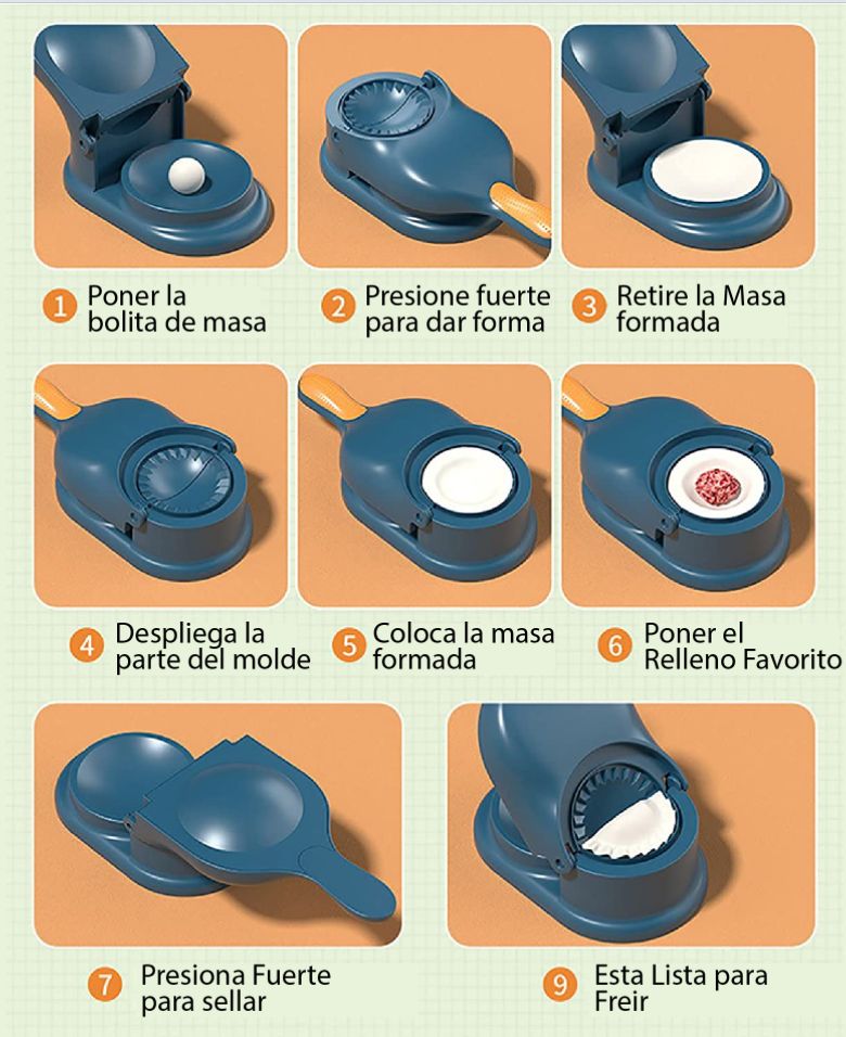 Molde para empanadas cocteleras